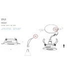 Lampy podtynkowe - oczka - Maxlight Oprawa Wpustowa Aqua IP65 Okrągła Chrom H0045 - product 3