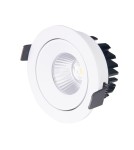 Lampy podtynkowe - oczka - Maxlight Oprawa Wpustowa Cyklop Biała 3000K IP65 H0094 - produkt 1