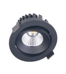 Lampy podtynkowe - oczka - Maxlight Oprawa Wpustowa Cyklop Czarna 3000K IP65 H0095 - product 1