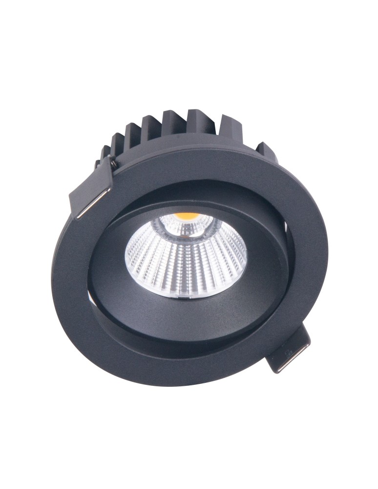 Lampy podtynkowe - oczka - Maxlight Oprawa Wpustowa Cyklop Czarna 3000K IP65 H0095 - produkt kolory-swiatla.pl 1