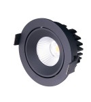 Lampy podtynkowe - oczka - Maxlight Oprawa Wpustowa Cyklop Czarna 3000K IP65 H0095 - product 3