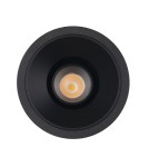 Lampy podtynkowe okrągłe - Maxlight Oprawa Wpustowa Galexo LED 7W Czarna H0107 - product 1