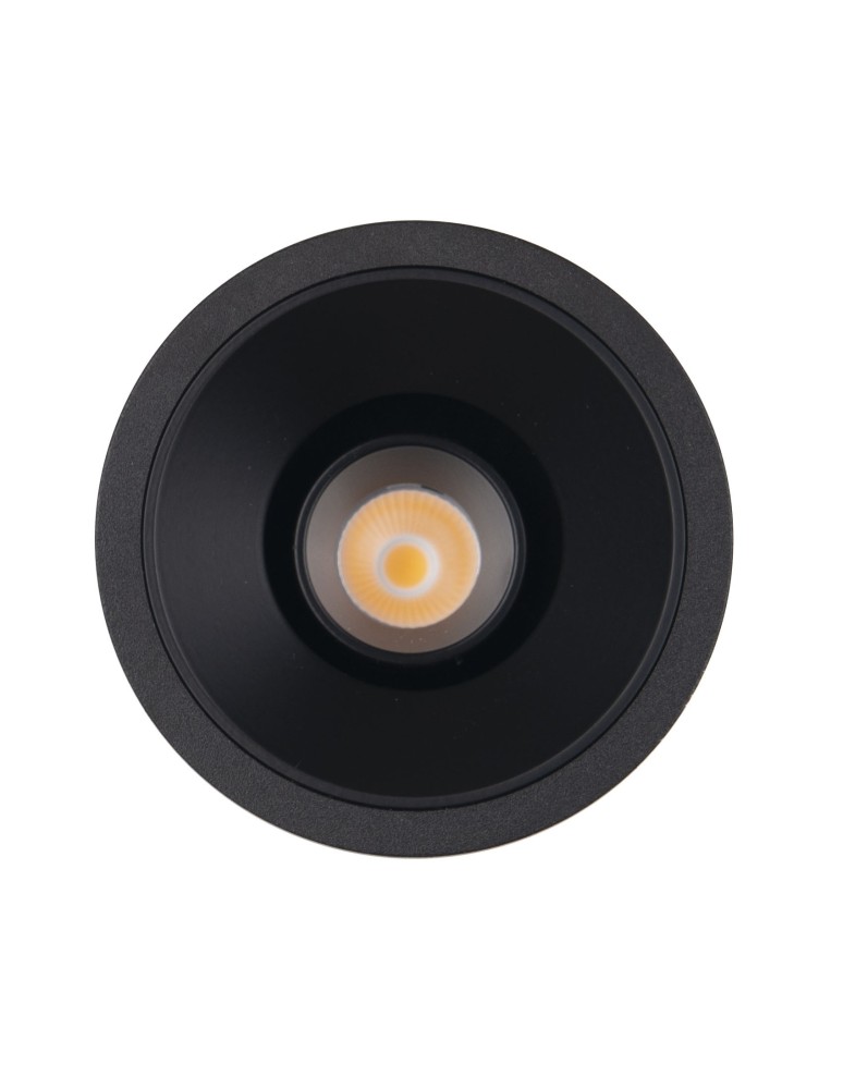 Lampy podtynkowe okrągłe - Maxlight Oprawa Wpustowa Galexo LED 7W Czarna H0107 - produkt kolory-swiatla.pl 1