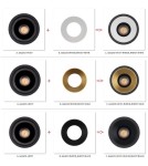 Lampy podtynkowe okrągłe - Maxlight Oprawa Wpustowa Galexo LED 7W Czarna H0107 - product 4