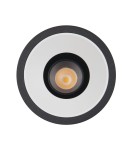 Lampy podtynkowe okrągłe - Maxlight Oprawa Wpustowa Galexo LED 7W Czarna H0107 - product 5