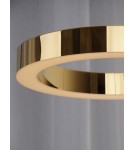 Lampy wiszące okręgi - Maxlight Lampa Wisząca Luxury 40 cm Złota Ściemnialna P0377D - product 4
