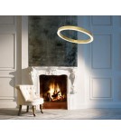 Lampy wiszące okręgi - Maxlight Lampa Wisząca Luxury 40 cm Złota Ściemnialna P0377D - product 5