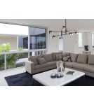 Lampy wiszące LED - Maxlight Lampa Wisząca Puma LED 6X 7W Czarny/Złoty P0405 - product 3