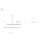 Lampy wiszące LED - Maxlight Lampa Wisząca Puma LED 4X 7W Czarny/Drewno P0406 - product 5