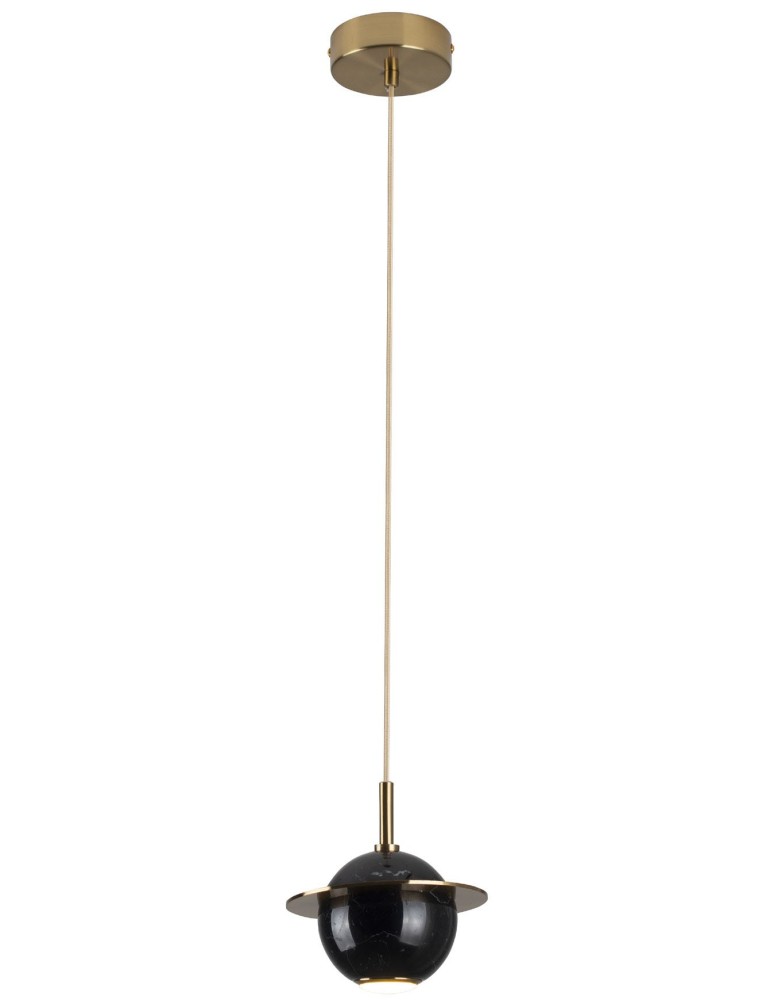 Lampy wiszące LED - Maxlight Lampa Wisząca Uranos Czarny P0414 - produkt kolory-swiatla.pl 1