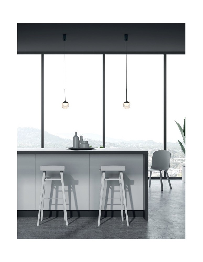 Maxlight Lampa Wisząca Zoom Czarna 6W LED P0416