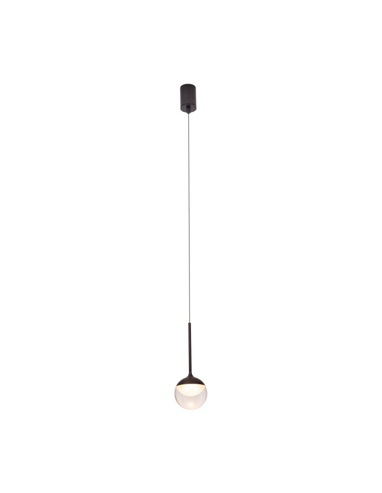 Maxlight Lampa Wisząca Zoom Czarna 6W LED P0416