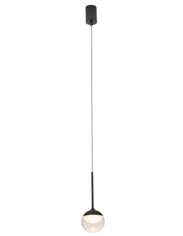 Maxlight Lampa Wisząca Zoom Czarna 6W LED P0416