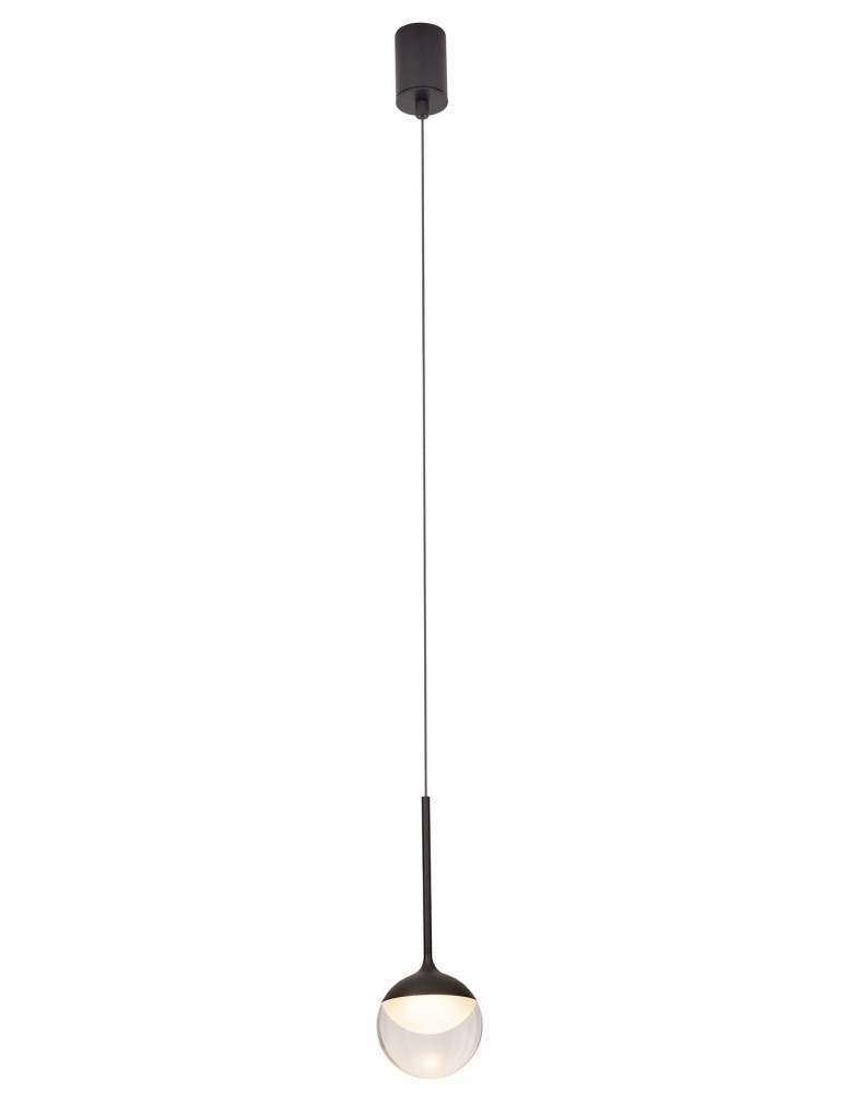 Lampy wiszące LED - Maxlight Lampa Wisząca Zoom Czarna 6W LED P0416 - produkt kolory-swiatla.pl 1