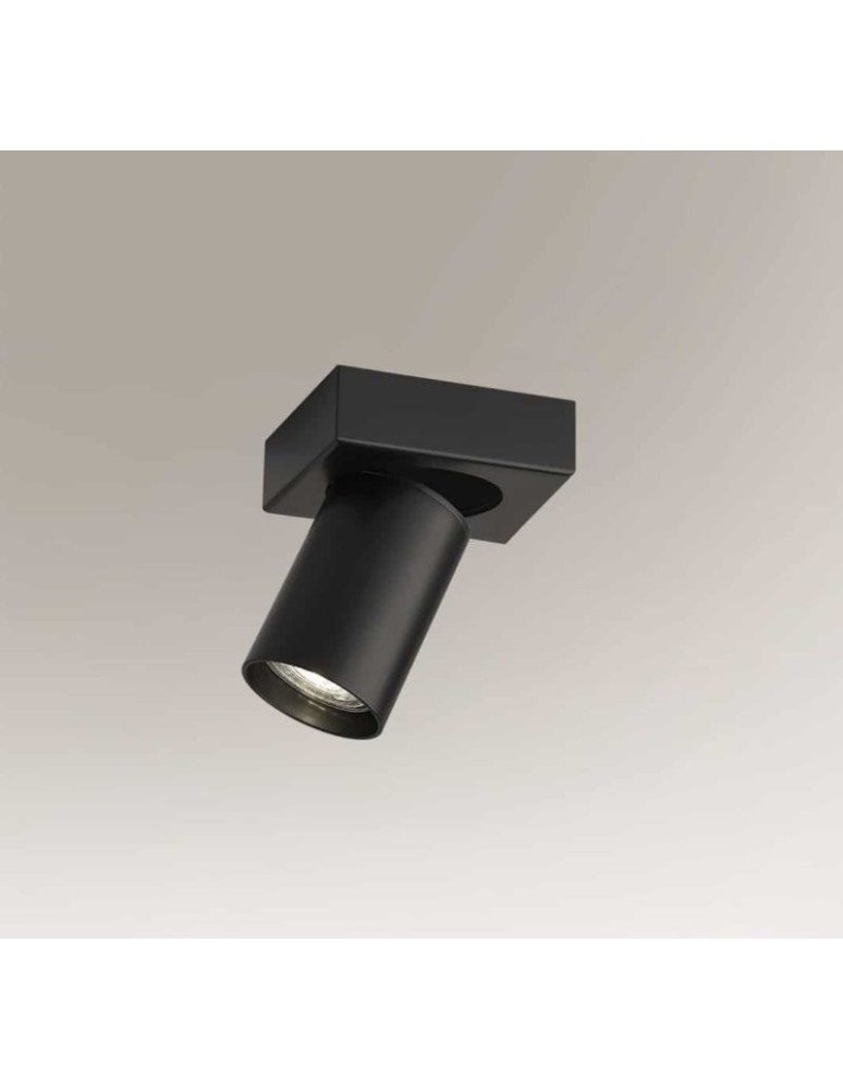 Reflektory sufitowe - Shilo TARUMI 1xGU10 czarny reflektor 7970 - produkt kolory-swiatla.pl 1