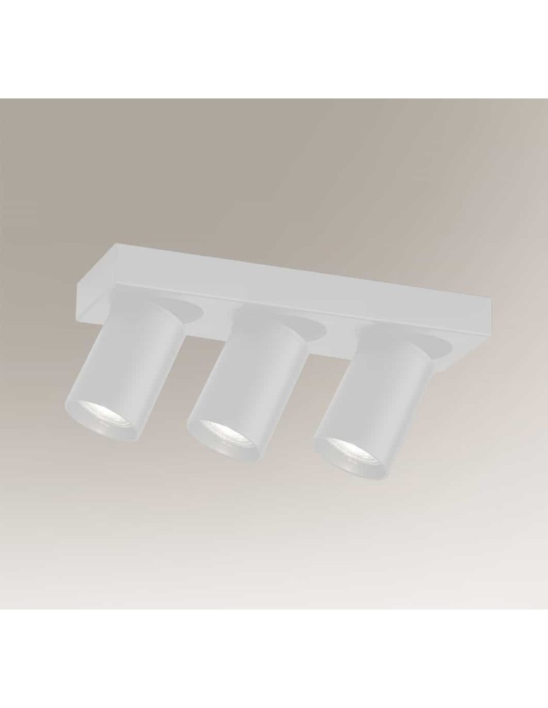 Lampy sufitowe reflektory - Shilo TARUMI 3xGU10 biały reflektor 7975 - produkt kolory-swiatla.pl 1