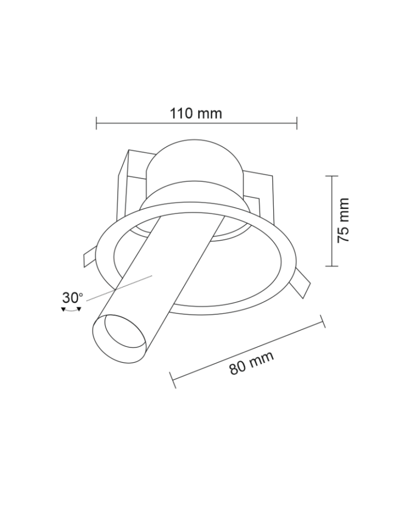 Lampy podtynkowe - oczka - Shilo YAKUMO 1xGU10 MR11 biały wpuszczana 7805 - product kolory-swiatla.pl 2