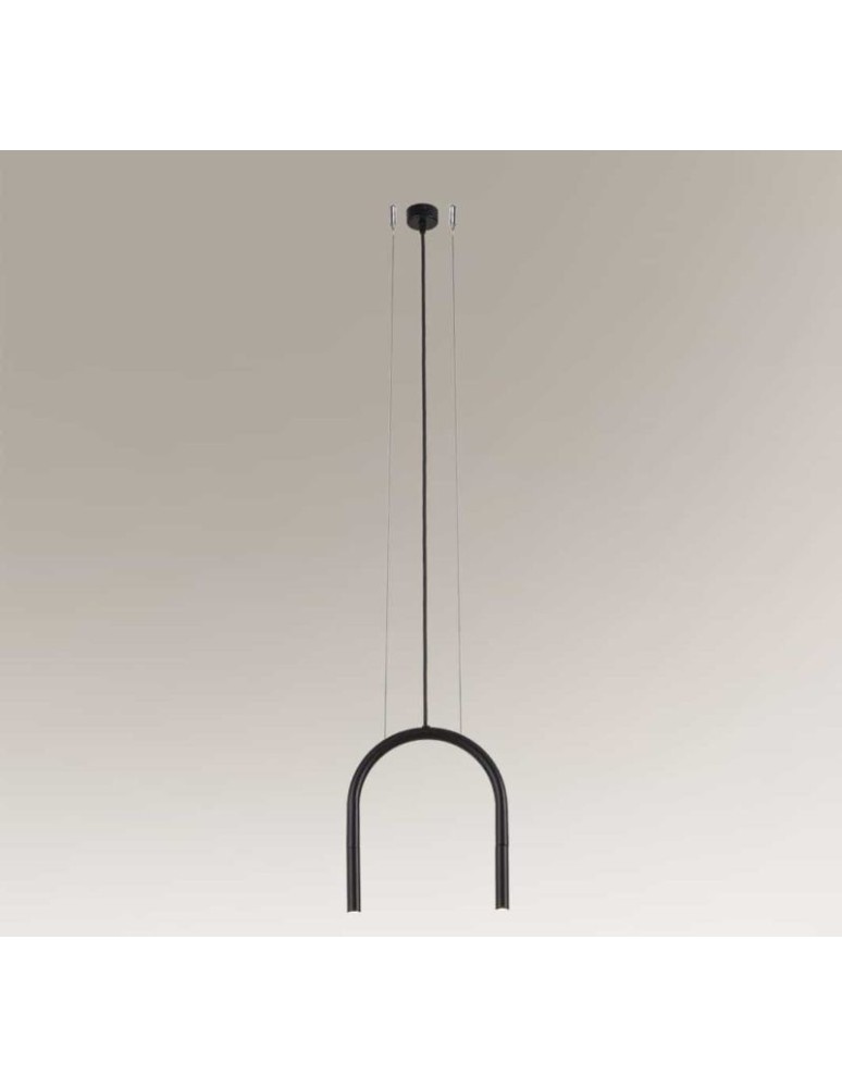 Lampy wiszące podwójne - Shilo SUKOMO 2xG9 czarny wisząca 7858 - produkt kolory-swiatla.pl 1