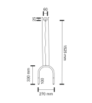 Lampy wiszące podwójne - Shilo SUKOMO 2xG9 czarny wisząca 7858 - product 2