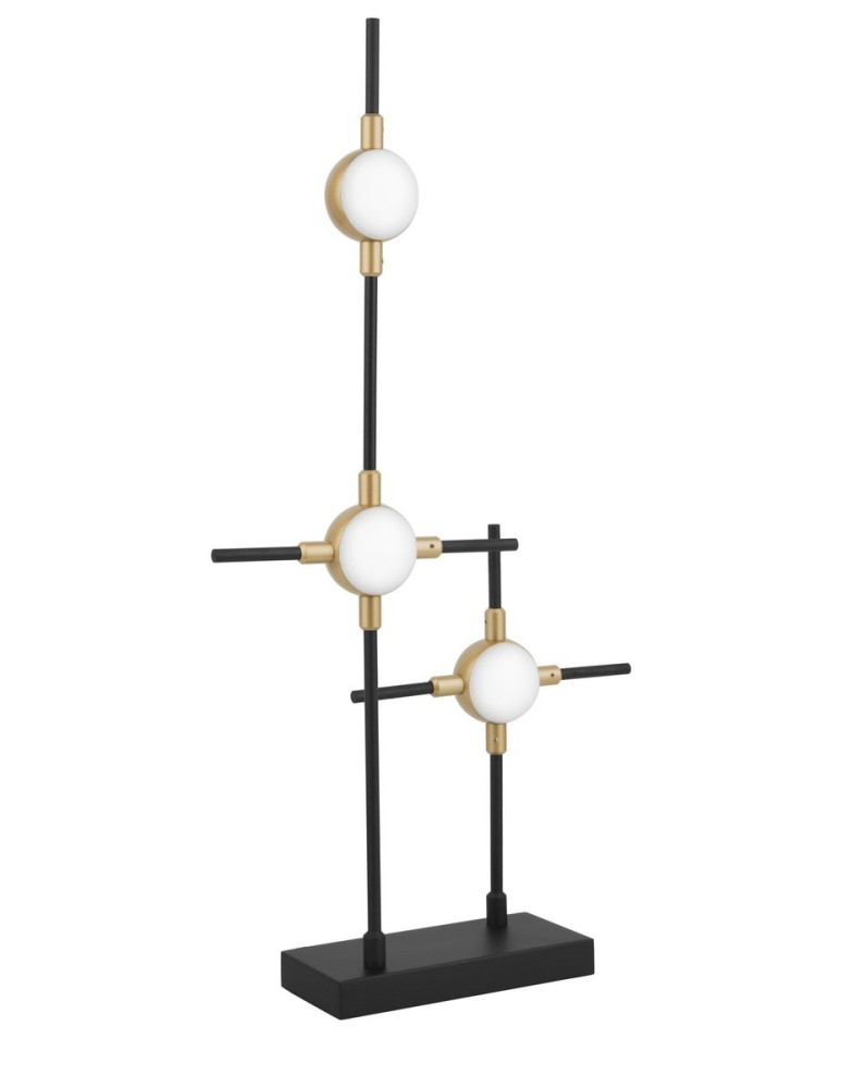 Lampy podłogowe LED - Luces Exclusivas AZUL Podłogowa LED 7.2W 504lm 3000K czarny/złoty LE41331 - produkt kolory-swiatla.pl 1