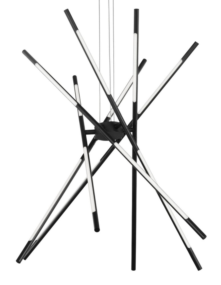 Lampy wiszące designerskie - Luces Exclusivas BELL Wisząca LED 56W 4200lm 3000K czarny LE41350 - product kolory-swiatla.pl 2