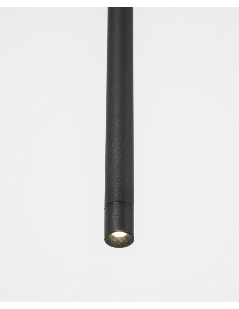 Lampy wiszące tuby - Luces Exclusivas BUGA Wisząca LED 5W 350lm 3000K czarny LE41355 - product kolory-swiatla.pl 3