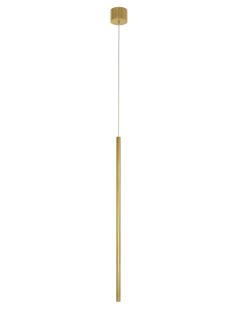 Lampy wiszące tuby - Luces Exclusivas BUGA Wisząca LED 5W 350lm 3000K złoty LE41357 - produkt kolory-swiatla.pl 1