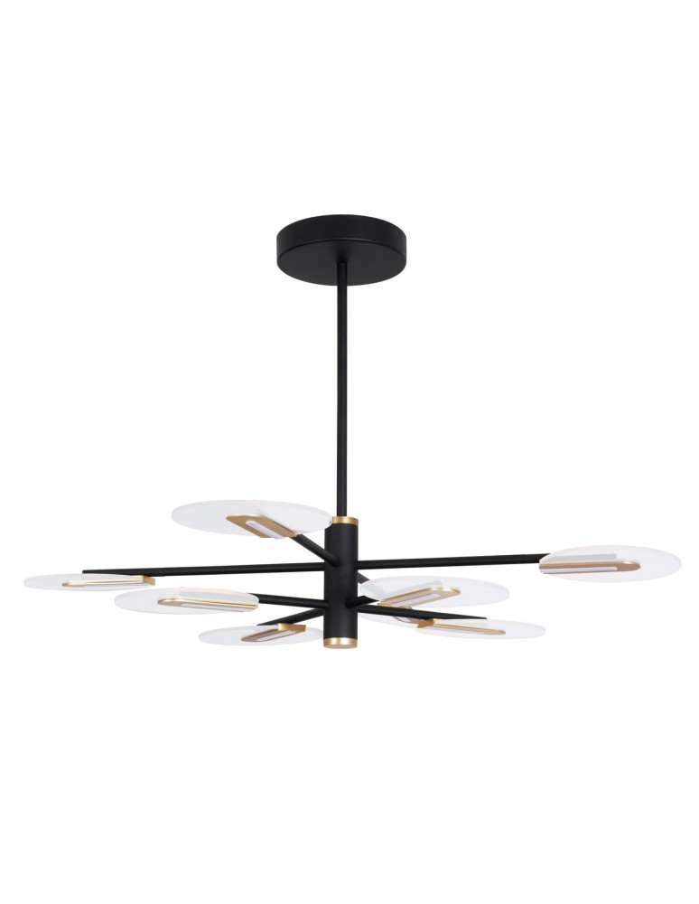 Lampy wiszące LED - Luces Exclusivas CEJA Wisząca LED 56W 3605lm 3000K czarny/złoty LE41373 - produkt kolory-swiatla.pl 1