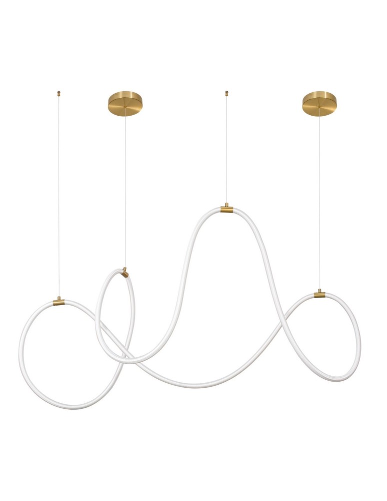 Lampy wiszące designerskie - Luces Exclusivas DEAN Wisząca LED 57W 3189lm 3000K Ściemnialna złoty LE41385 - produkt kolory-swiatla.pl 1
