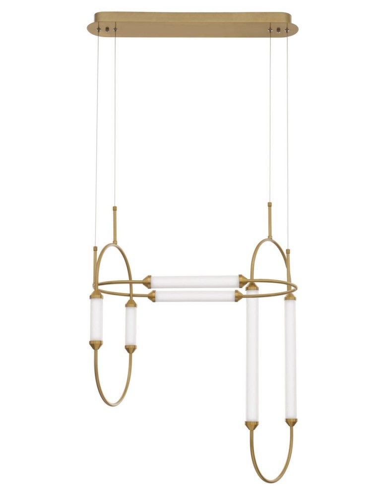 Lampy wiszące designerskie - Luces Exclusivas GOYA Wisząca LED 54W 5546lm 3000K Ściemnialna biały/złoty mosiądz LE41397 - produkt kolory-swiatla.pl 1