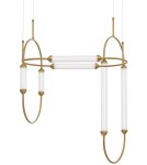 Lampy wiszące designerskie - Luces Exclusivas GOYA Wisząca LED 54W 5546lm 3000K Ściemnialna biały/złoty mosiądz LE41397 - product 2