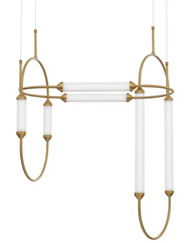 Luces Exclusivas GOYA Wisząca LED 54W 5546lm 3000K Ściemnialna biały/złoty mosiądz LE41397 - produkt 2