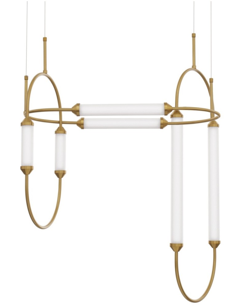 Lampy wiszące designerskie - Luces Exclusivas GOYA Wisząca LED 54W 5546lm 3000K Ściemnialna biały/złoty mosiądz LE41397 - product kolory-swiatla.pl 2