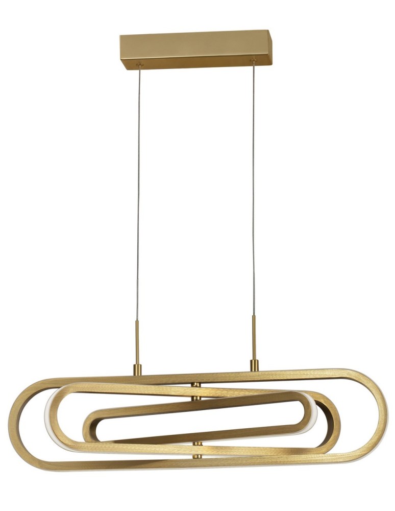 Lampy wiszące designerskie - Luces Exclusivas HOYO Wisząca LED 50W 3500lm 3000K Ściemnialna złoty LE41399 - produkt kolory-swiatla.pl 1