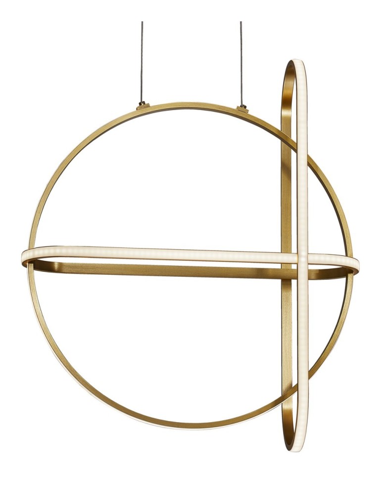Lampy wiszące designerskie - Luces Exclusivas HOYO Wisząca LED 48W 3360lm 3000K Ściemnialna złoty LE41400 - product kolory-swiatla.pl 2
