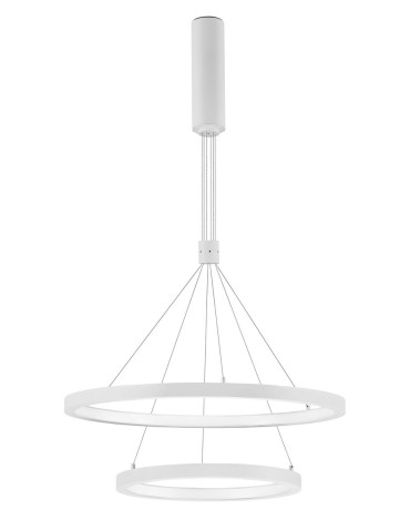 Luces Exclusivas IRUN Wisząca LED 60W 4200lm 3000K Ściemnialna biały mat LE41408