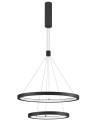 Luces Exclusivas IRUN Wisząca LED 60W 4200lm 3000K Ściemnialna czarny mat LE41412