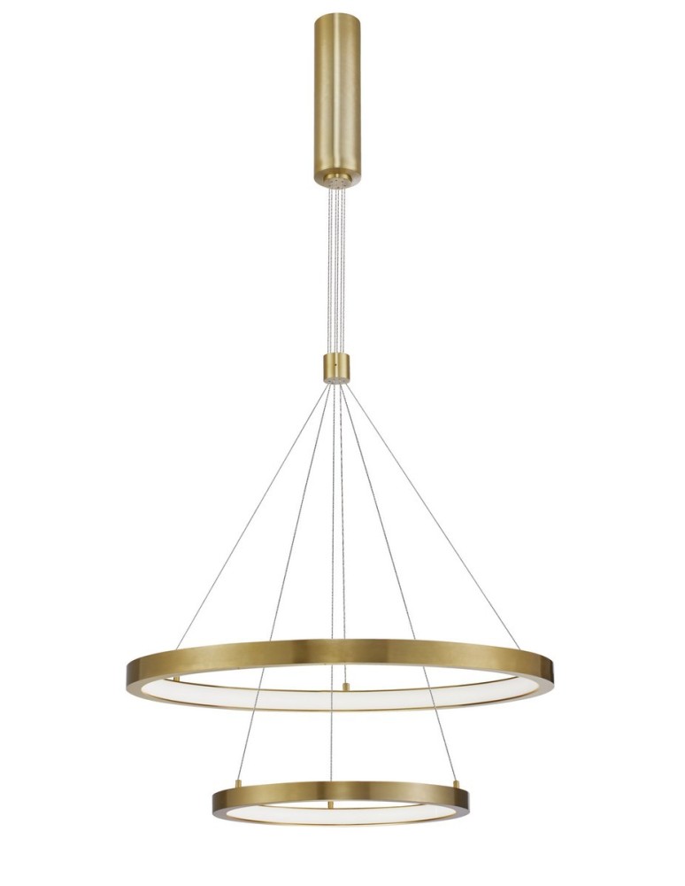 Lampy wiszące LED - Luces Exclusivas IRUN Wisząca LED 60W 4200lm 3000K Ściemnialna złoty mosiądz LE41414 - produkt kolory-swiatla.pl 1
