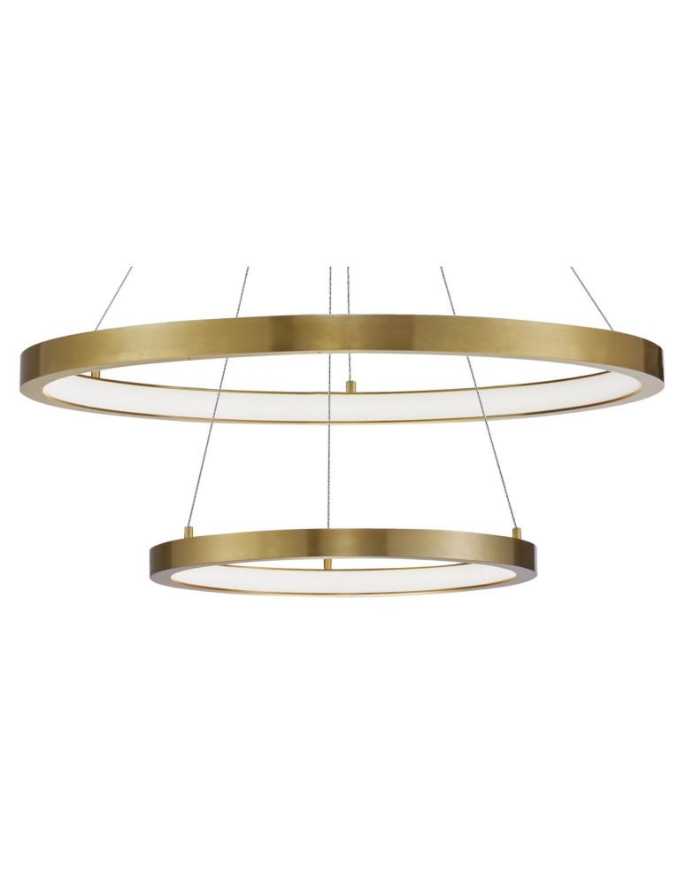 Lampy wiszące LED - Luces Exclusivas IRUN Wisząca LED 60W 4200lm 3000K Ściemnialna złoty mosiądz LE41414 - produkt kolory-swiatla.pl 2