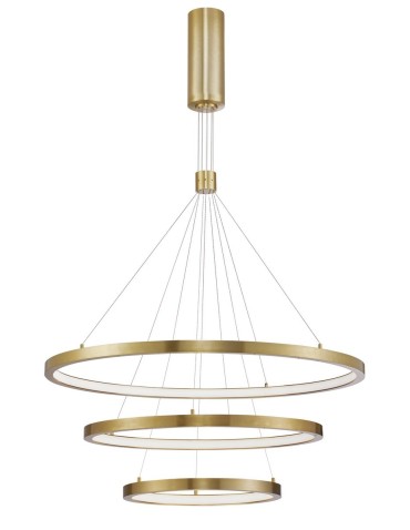 Luces Exclusivas IRUN Wisząca LED 108W 7560lm 3000K Ściemnialna złoty mosiądz LE41415