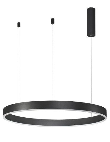 Luces Exclusivas JACA Wisząca LED 48W 3360lm 3000K Ściemnialna czarny mat LE41419