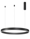 Luces Exclusivas JACA Wisząca LED 48W 3360lm 3000K Ściemnialna czarny mat LE41419