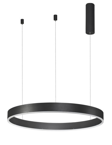 Luces Exclusivas JACA Wisząca LED 40W 2800lm 3000K Ściemnialna czarny mat LE41420