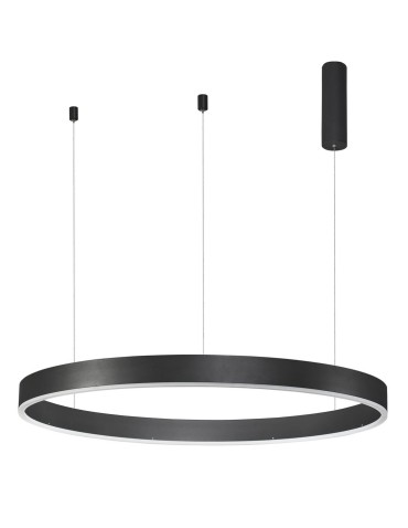 Luces Exclusivas JACA Wisząca LED 55W 3800lm 3000K Ściemnialna czarny mat LE41421