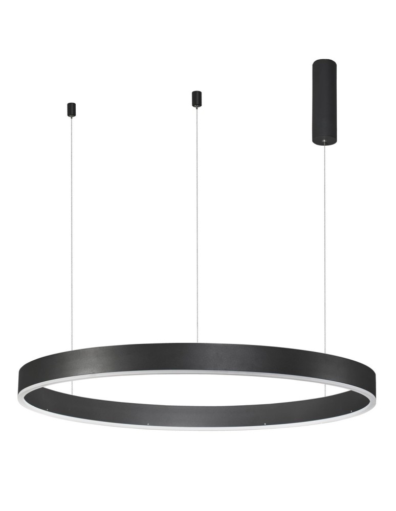 Lampy wiszące LED - Luces Exclusivas JACA Wisząca LED 55W 3800lm 3000K Ściemnialna czarny mat LE41421 - produkt kolory-swiatla.pl 1