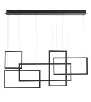 Lampy wiszące designerskie - Luces Exclusivas LEPE Wisząca LED 80W 4860lm 3000K Ściemnialna czarny mat LE41433 - product 1