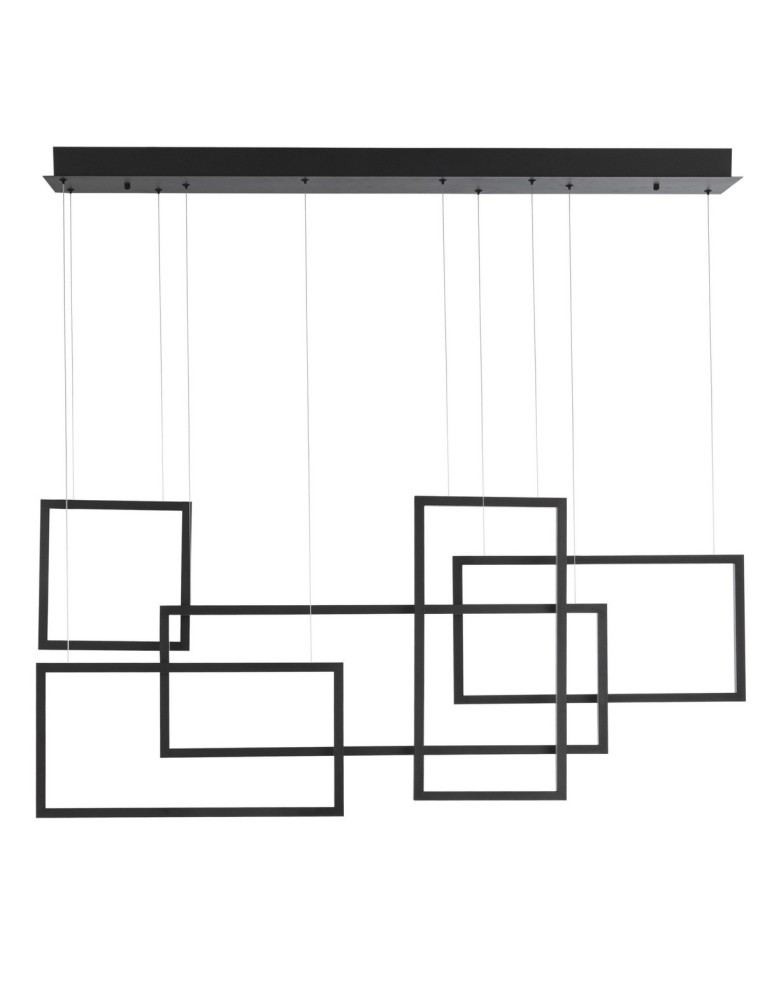 Lampy wiszące designerskie - Luces Exclusivas LEPE Wisząca LED 80W 4860lm 3000K Ściemnialna czarny mat LE41433 - produkt kolory-swiatla.pl 1