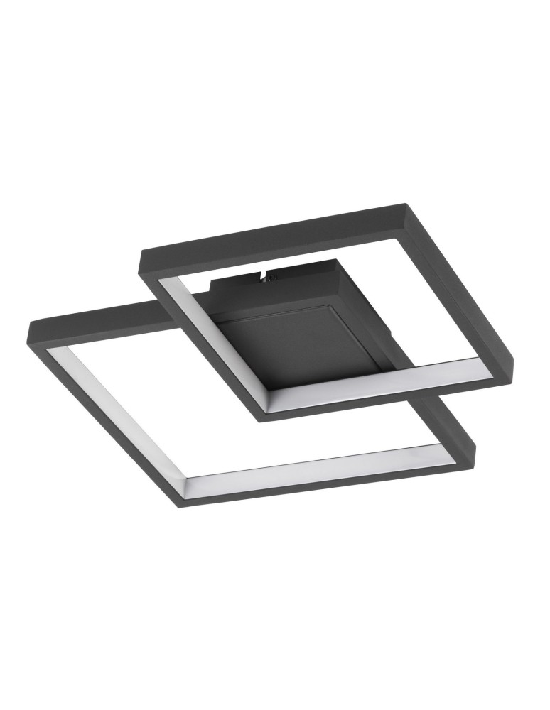 Lampy sufitowe geometryczne - Luces Exclusivas MATA Sufitowa LED 19W 1342lm 3000K czarny mat LE41441 - produkt kolory-swiatla.pl 1