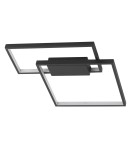 Lampy sufitowe geometryczne - Luces Exclusivas MATA Sufitowa LED 30W 2030lm 3000K Ściemnialna czarny mat LE41442 - product 1