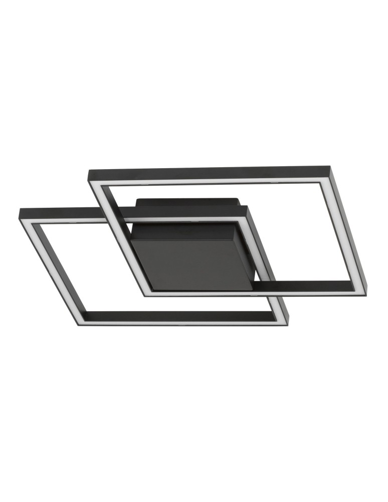 Lampy sufitowe kwadratowe - Luces Exclusivas PICO Sufitowa LED 25W 1600lm 3000K czarny mat LE41454 - produkt kolory-swiatla.pl 1